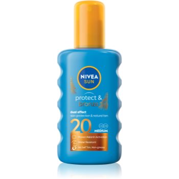 NIVEA SUN Protect & Bronze spray de corp pentru un bronz intens SPF 20 - imagine 2
